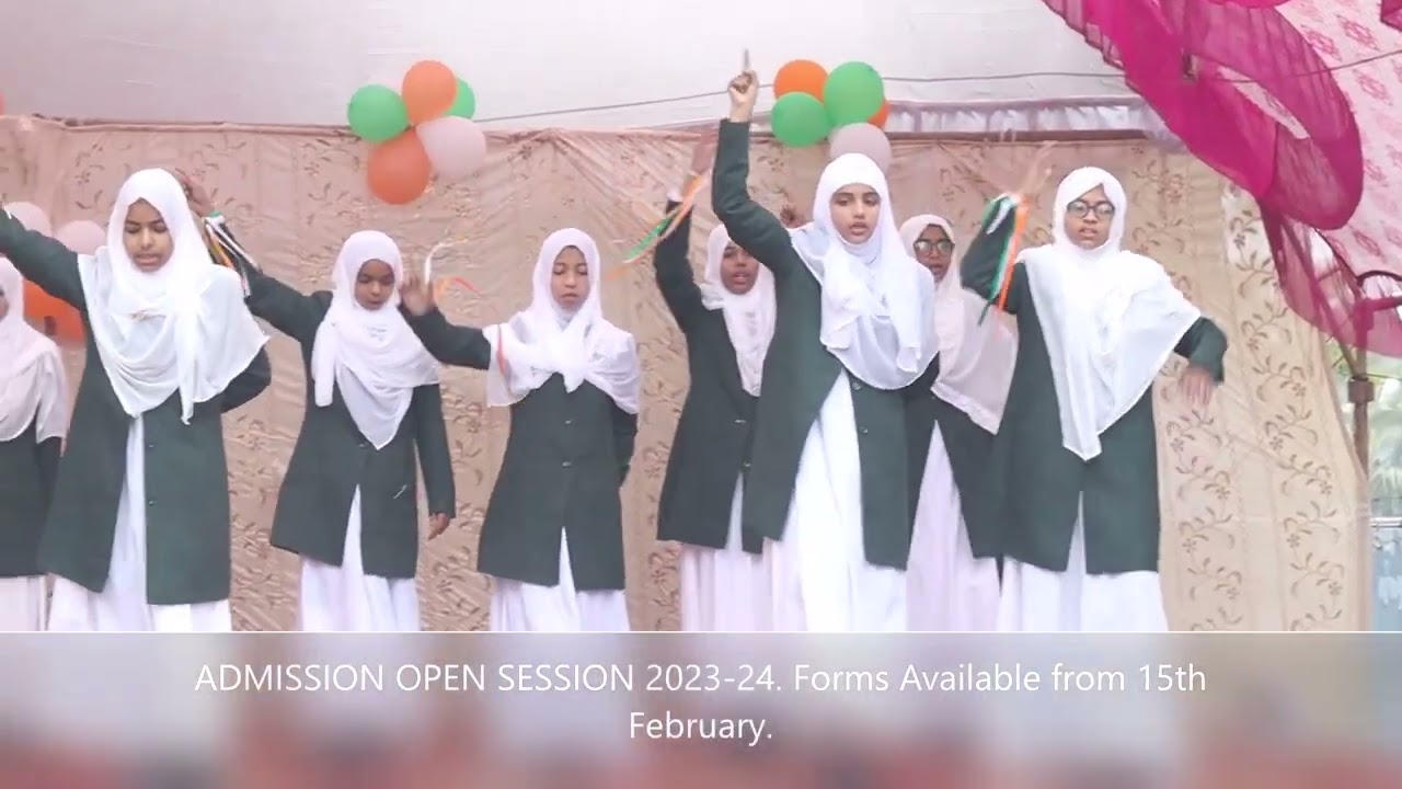 Hum kadam, hum watan hum nawa doston Action song by Class VII students