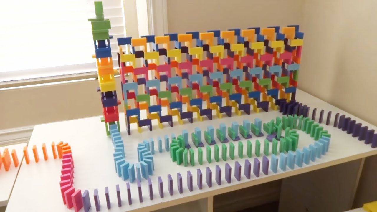 Dominoes Versus Desks | Domino Rally 1