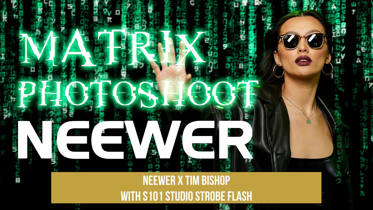 Neewer x Tim Bishop - Matrix Photoshoot with Neewer S101 Studio Strobe Flash