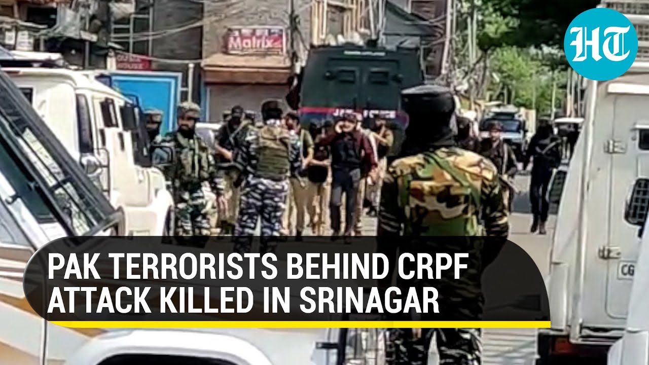 J&K: Two Pakistani LeT terrorists killed, 3 security men injured in Srinagar encounter