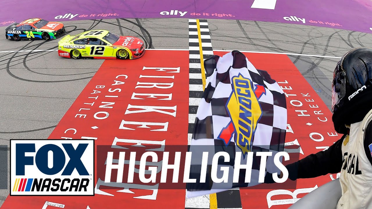 FINAL LAPS: Ryan Blaney edges Byron at the line in exciting ending at Michigan