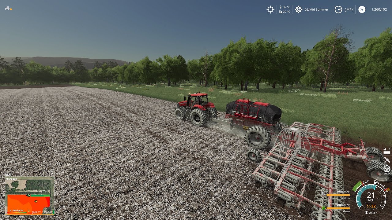 Oklahoma 4X (Case IH) Year 1 Episode 14 * Buying Field 3 – Liming, Sowing Grass * FS 19
