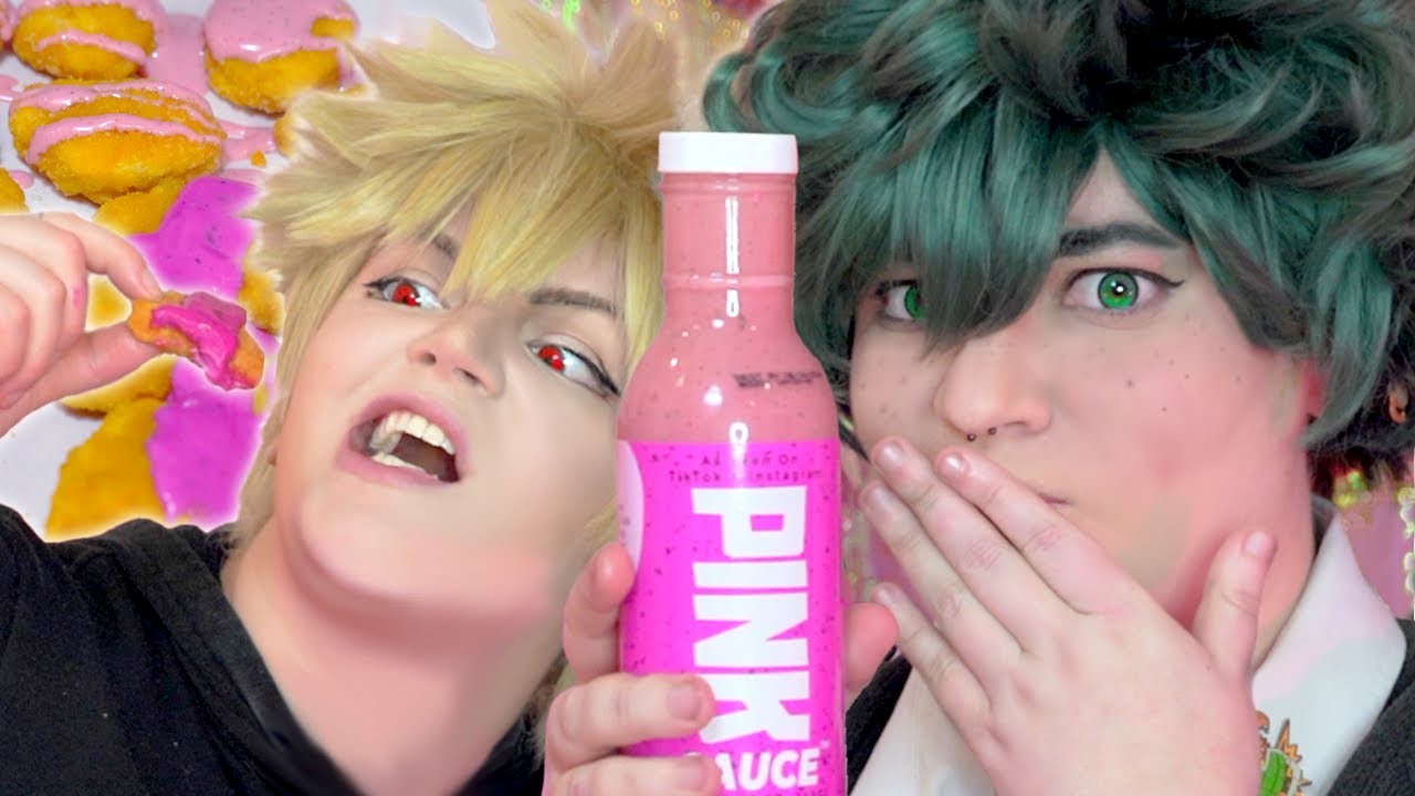CAN WE MAKE IT BETTER? | Pink Sauce TASTE TEST Walmart VS OG | My Hero Academia Cosplay