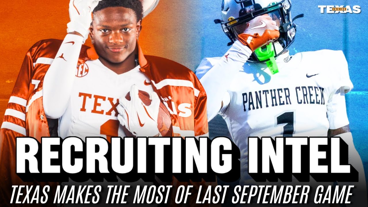 Recruiting Intel: Texas looking to FLIP top player in Texas, RB commit visits UT