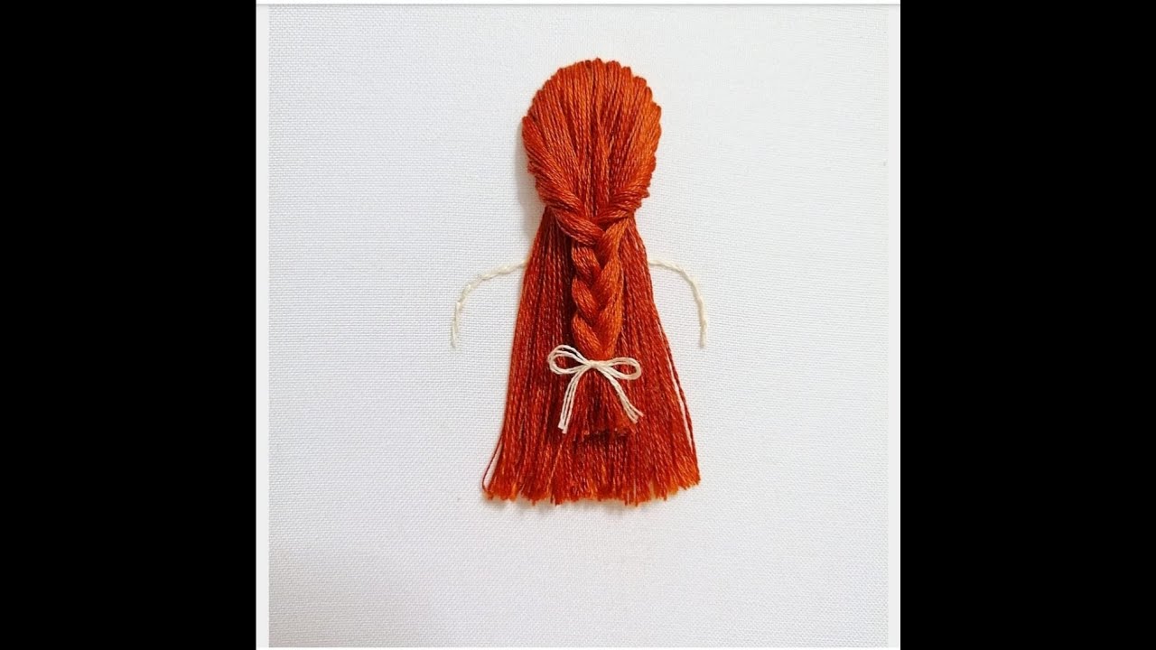Nakış Sa&ccedil; Yapımı | Brezilya Nakışı | Kasnak Sa&ccedil; İşleme | Sa&ccedil; İşleme Modeli | Hand Embroidery