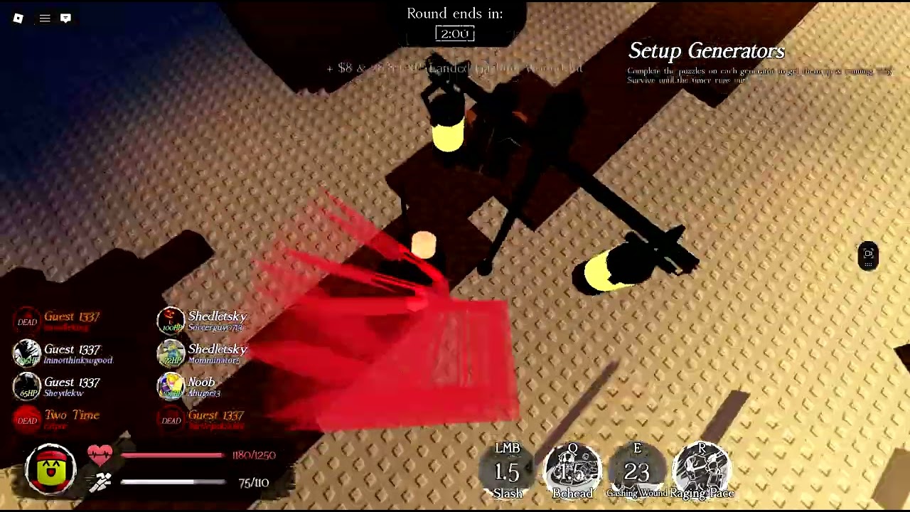 Forsaken sever wipe (slasher)