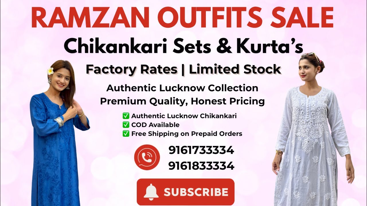 Ramzan Sale 🌙 | Chikankari Outfits | LIVE