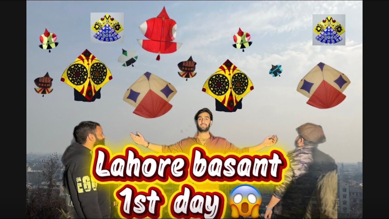 Lahore basant 1st day or bi both kuch is vlog ma 😱✌️🔥#viralvideo #kite#kiteflying #support 
