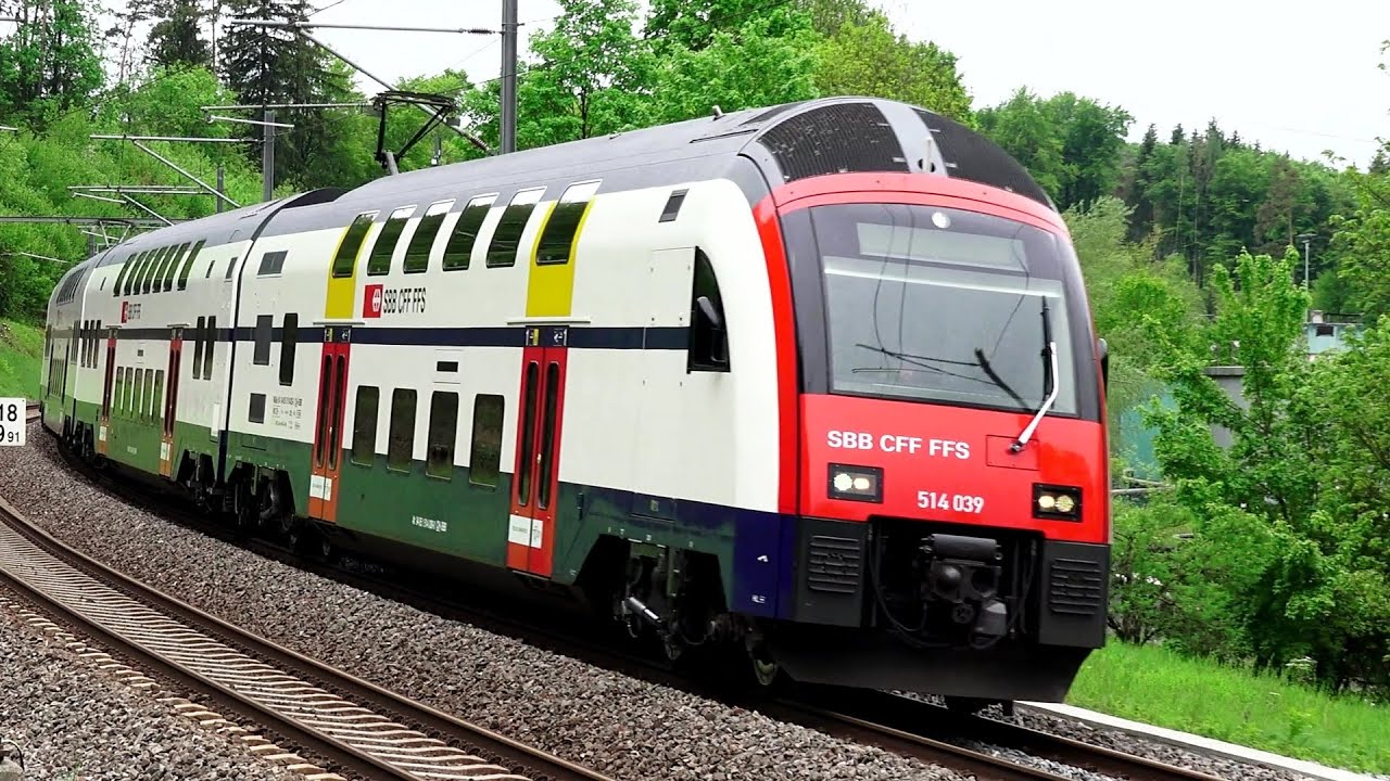 SBB CFF FFS | Swiss Federal Railways | Trains avec rames automotrices RABe 514 | S-Bahn Zürich | DZT