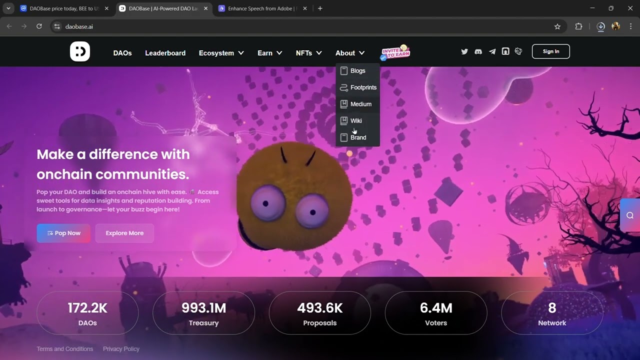 What is DAOBase ($BEE) Token Coin | Review About $BEE Token