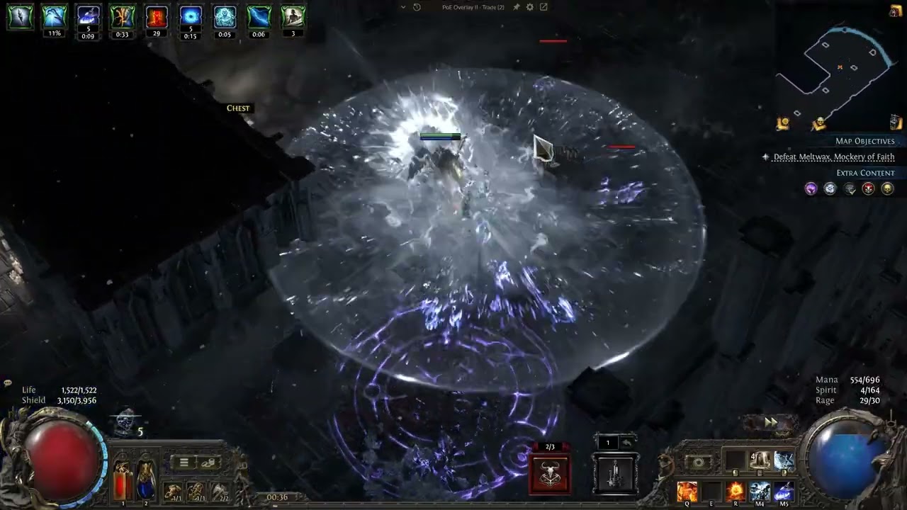 Path of Exile 2 Mapping - Ice Strike + Shattering Palm Amazon (Old version)