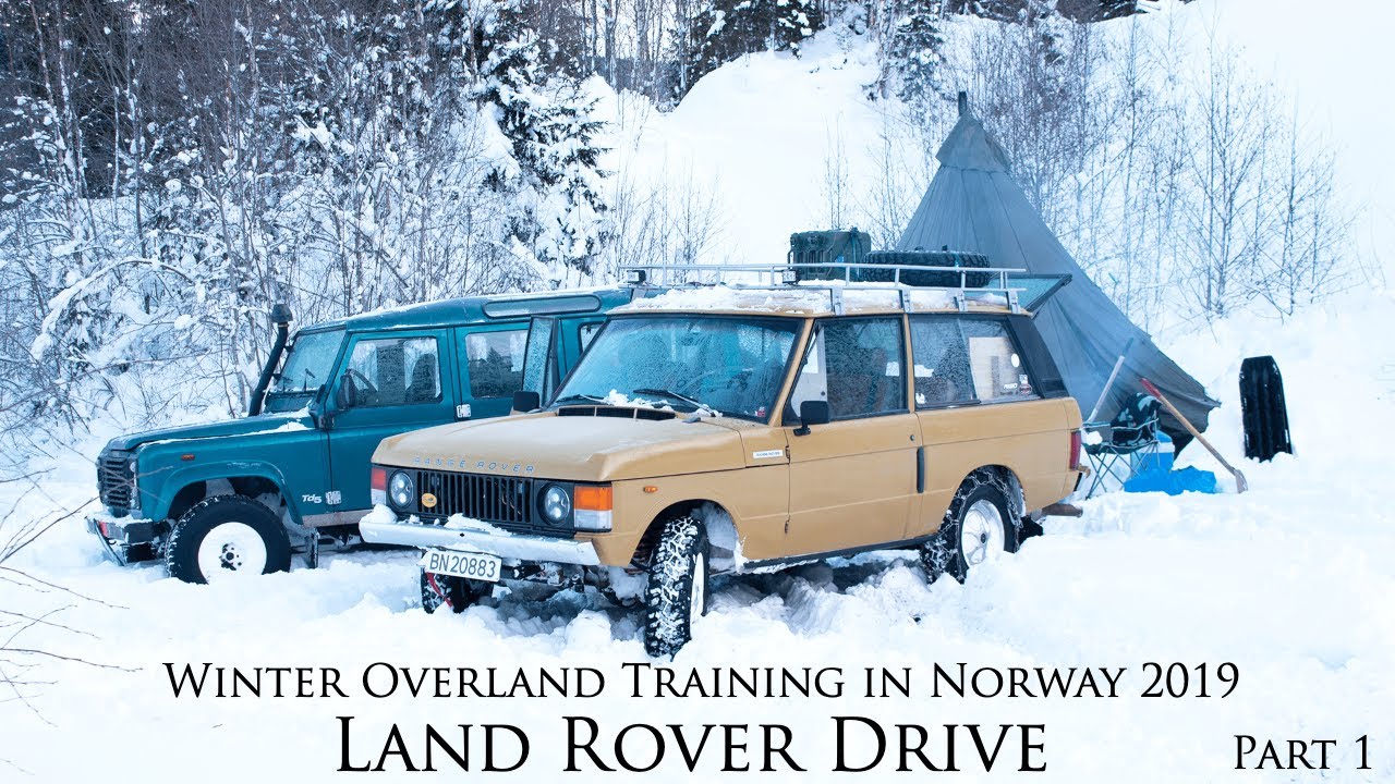 WINTER CAMPING in NORWAY | Part 1 | Snow chains + Land Rover & Overland