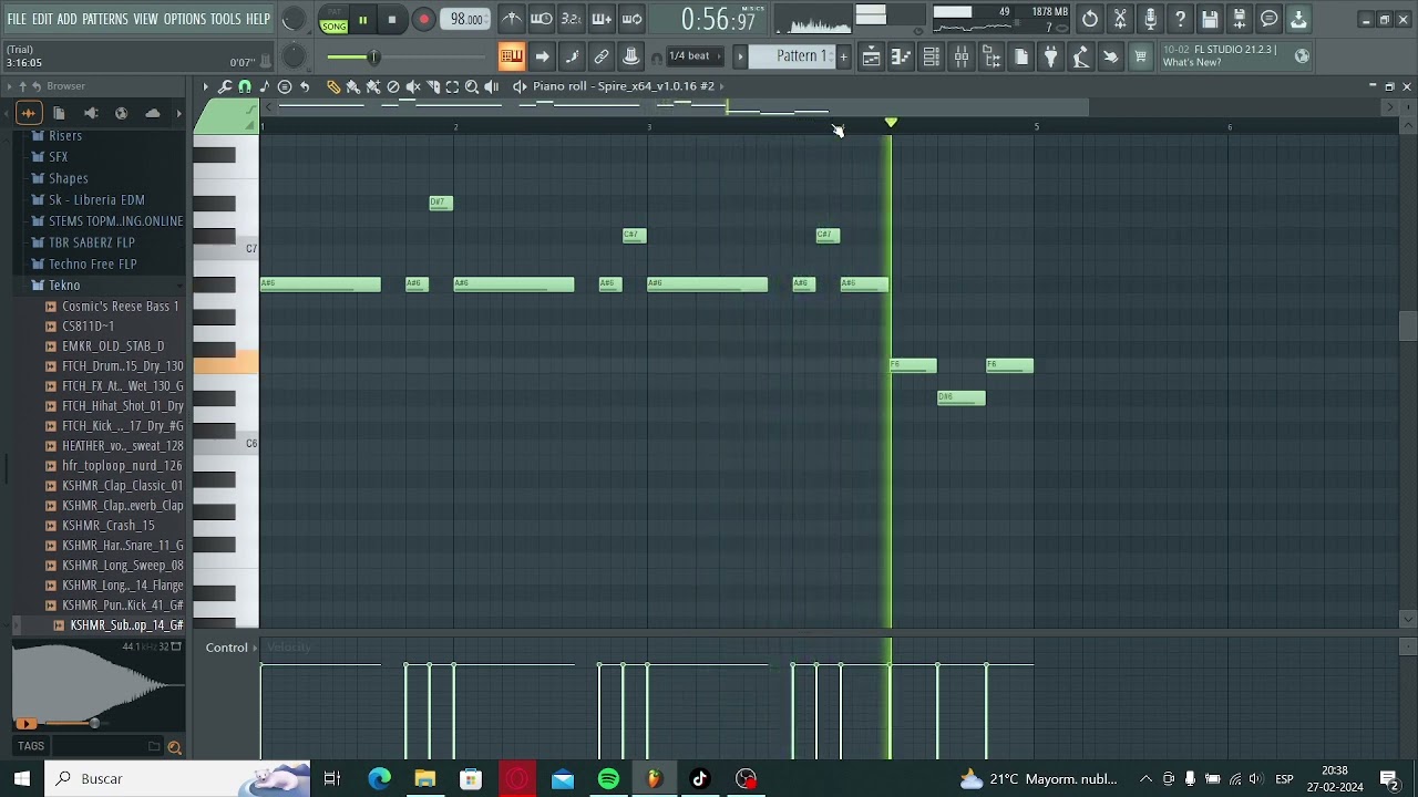 jordan 23 LA CABA&Ntilde;A fl studio remake