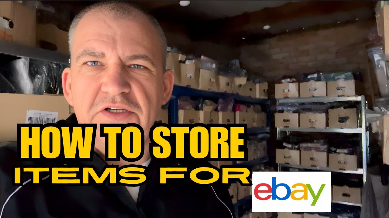 How I Store Items To Sell On EBAY RACK SYSTEM