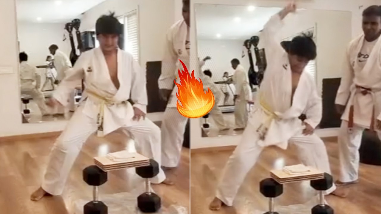 Allu Arjun Son Allu Ayaan Practicing Martial Arts | MS Talkies