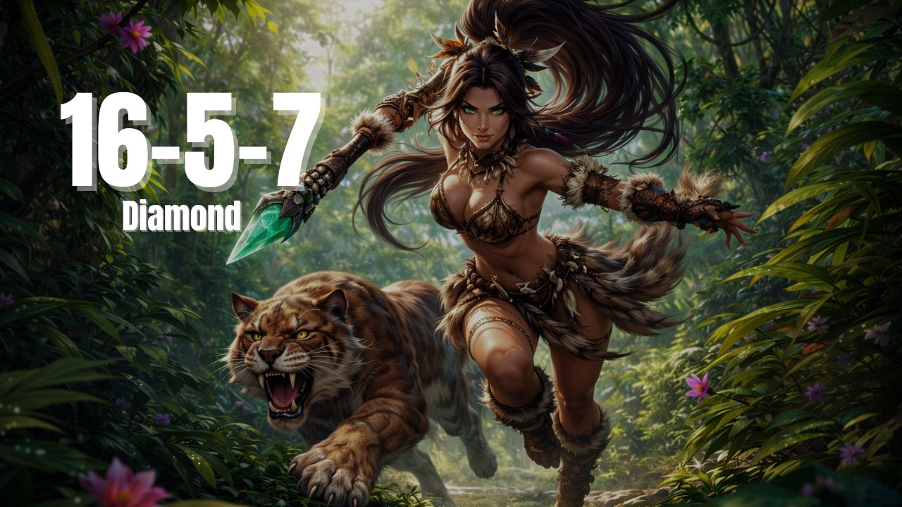 16/5/7 Diamond Nidalee Jungle — Full Game Carry