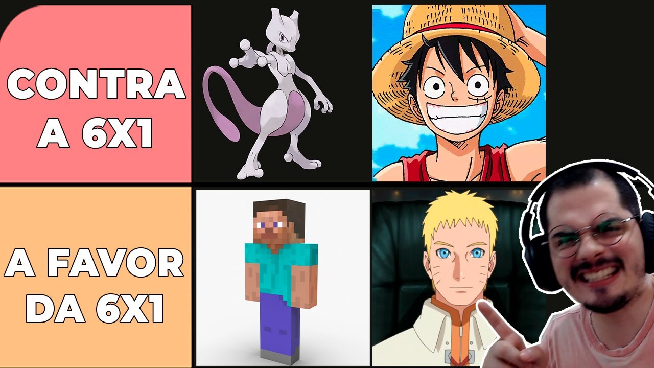 TIER LIST PERSONAGENS CONTRA A ESCALA 6X1!