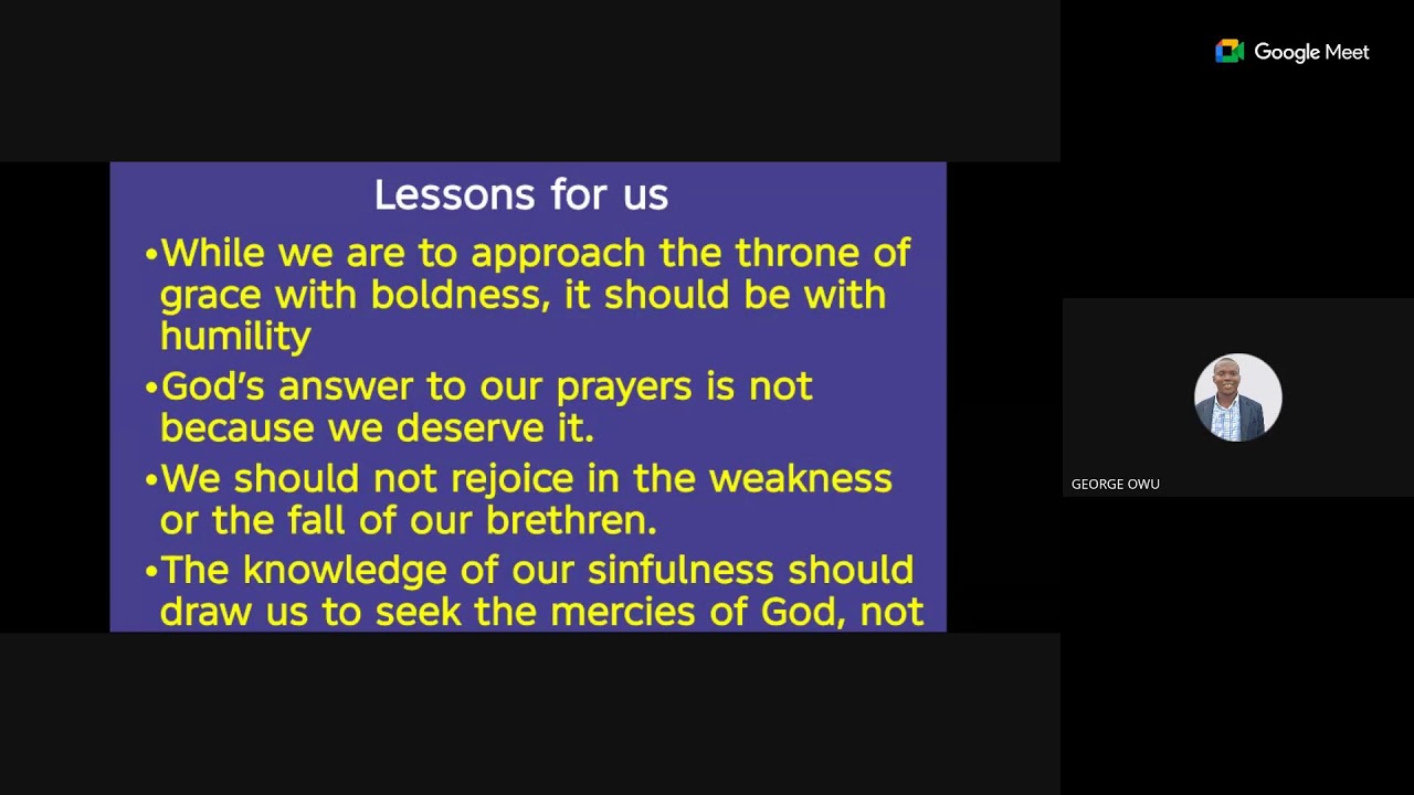 Morning Watch devotion (Twi)