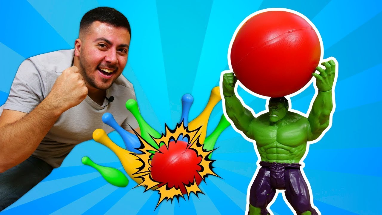 Hulk stresini atmak için bowling oynuyor! Süper Kahramanlar oyunu