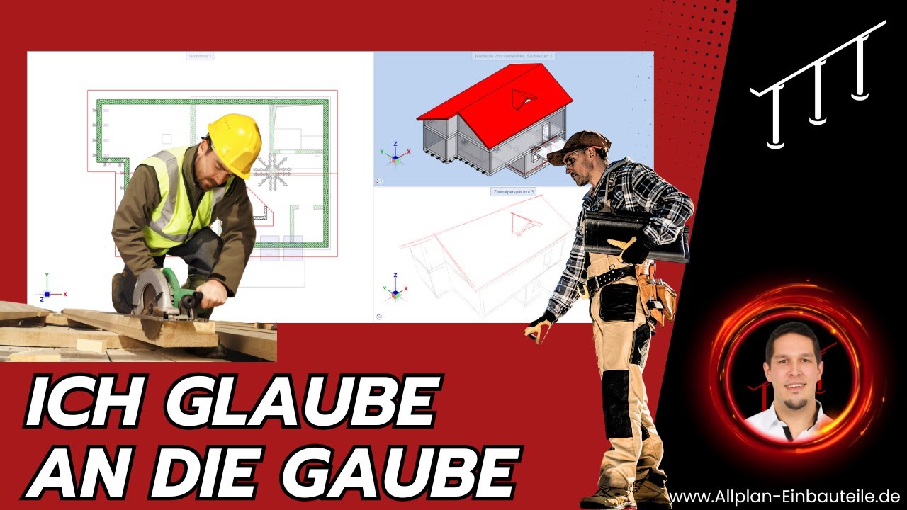 Satteldach und Gaube - Allplan