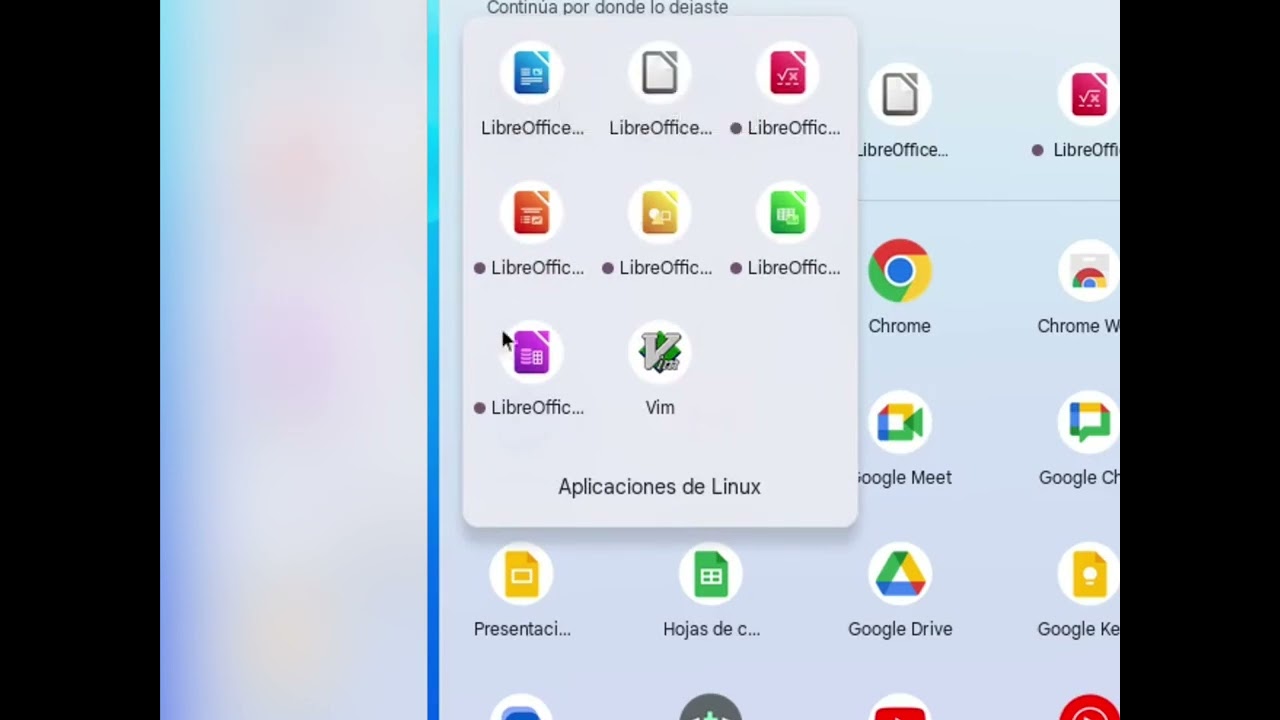 Instalar LibreOffice en un Chromebook