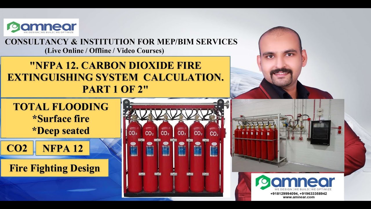 NFPA 12|CARBON DIOXIDE FIRE EXTINGUISHING SYSTEM CALCULATION| PART 1 OF 2|FIRE FIGHTING DESIGN|