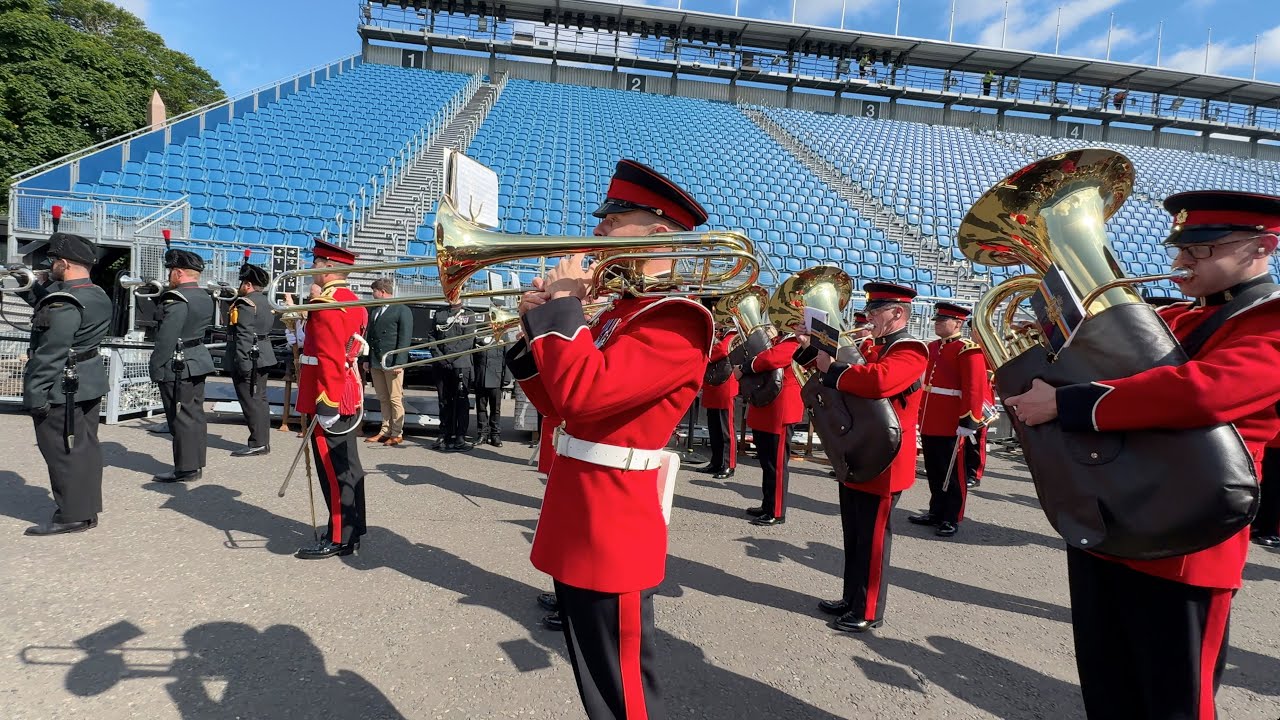 British Army Band Catterick and 3 RIFLES Buglers
