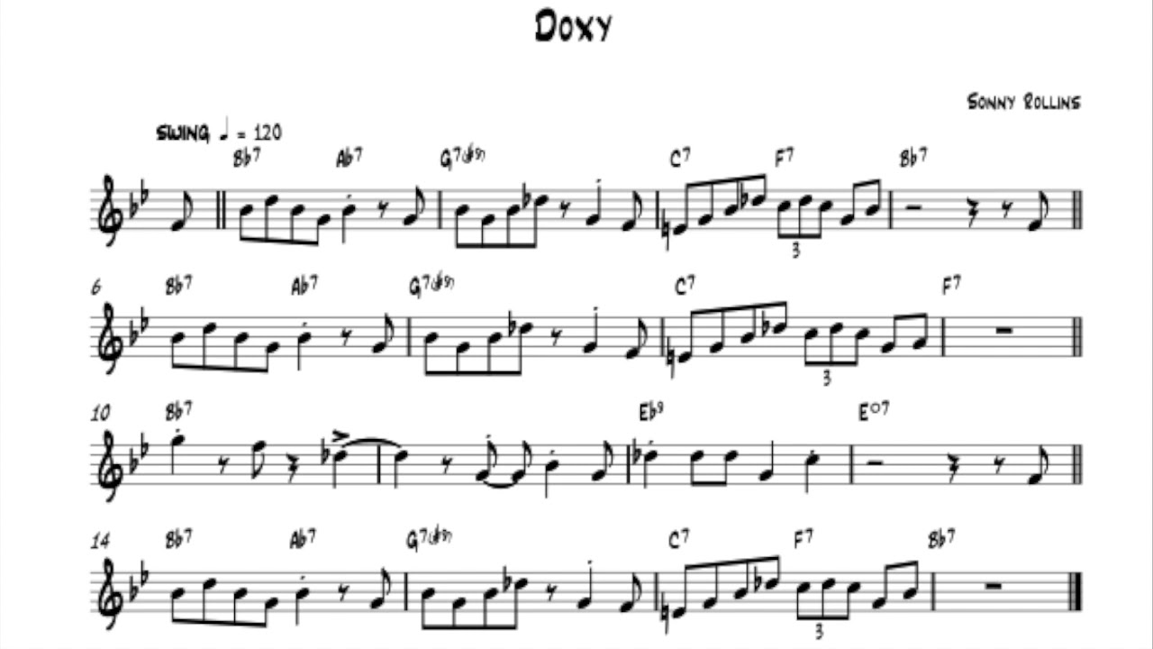 Doxy (Sonny Rollins) - Backing Track