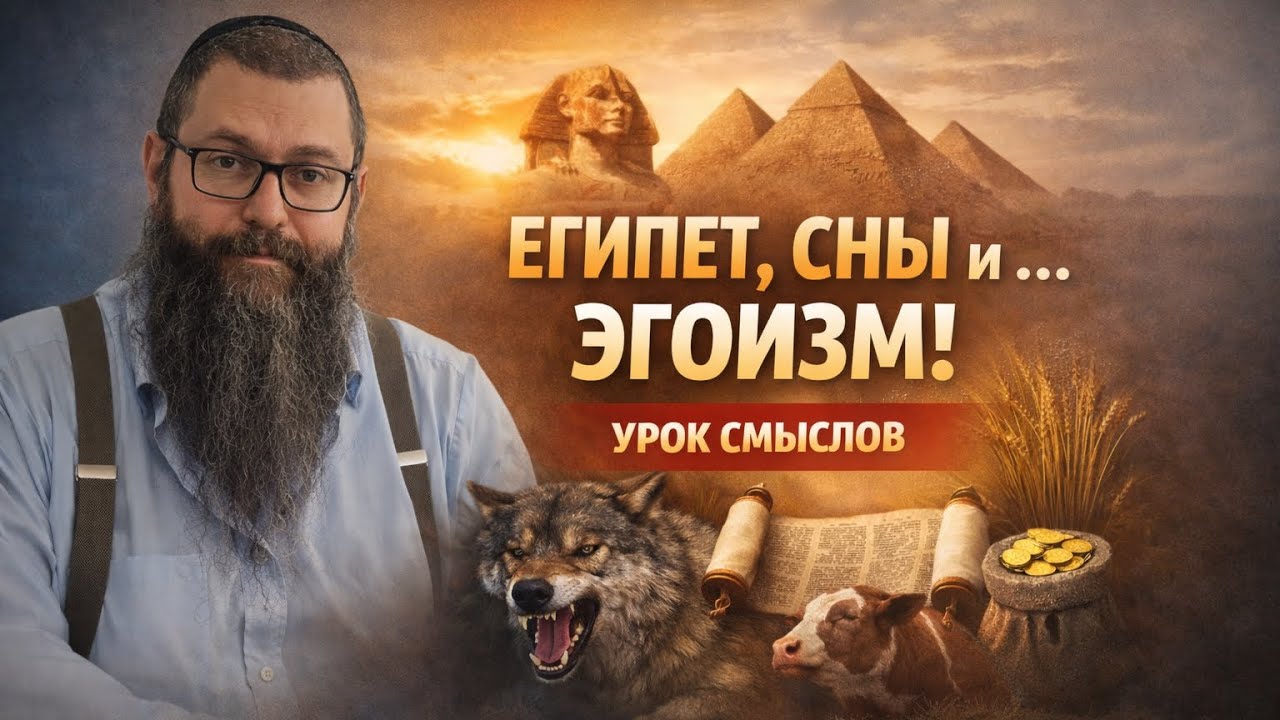 Почему эгоизм превращает человека в раба? Недельная глава Торы: Вайигаш. Рав Дов Бер Байтман