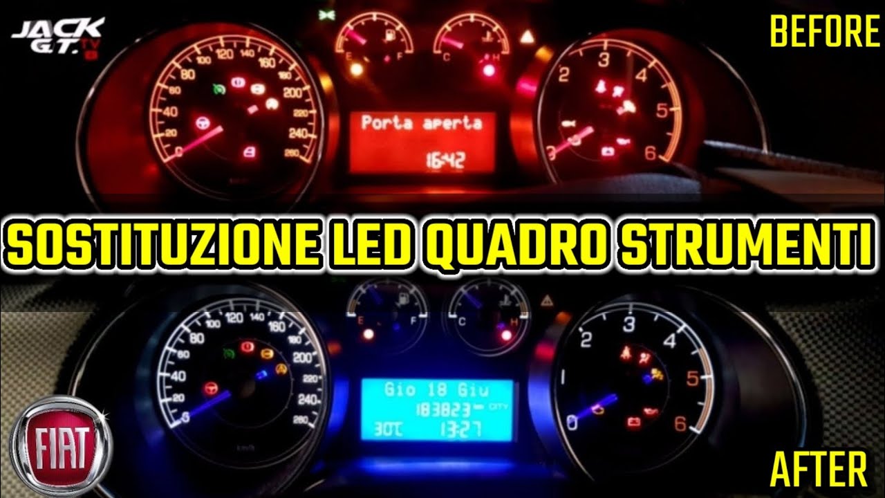 Smontaggio e Sostituzione LED del QUADRO STRUMENTI su Fiat Bravo serie 2 ✔️
