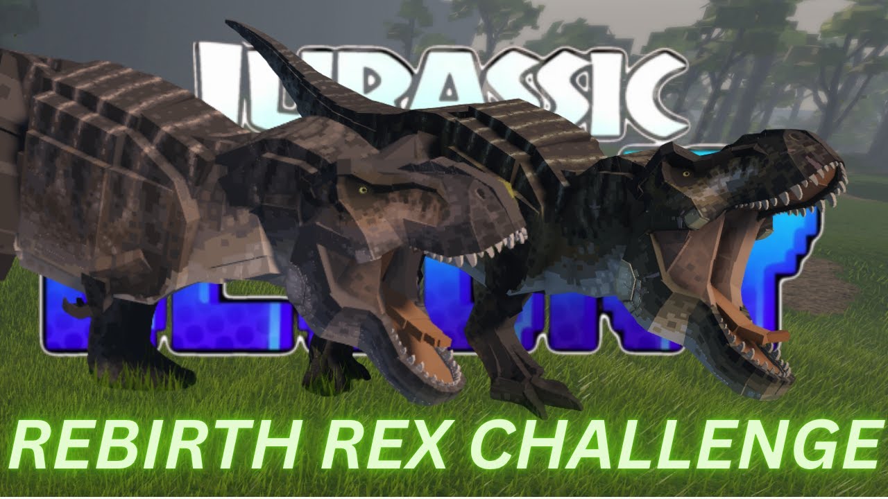 Испытание Rebirth Rex в Jurassic Blocky
