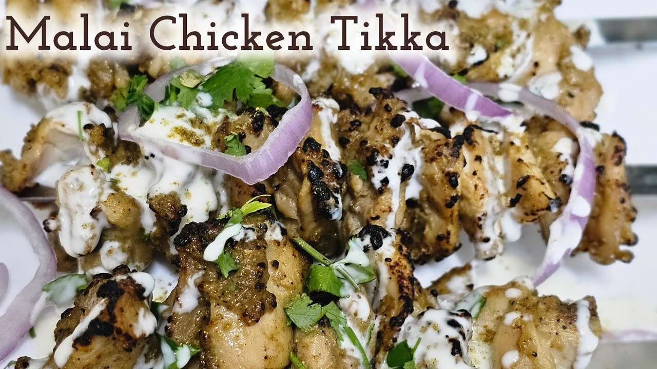 Restaurant Style Malai Chicken Tikka | Juicy & Creamy | Easy at Home 