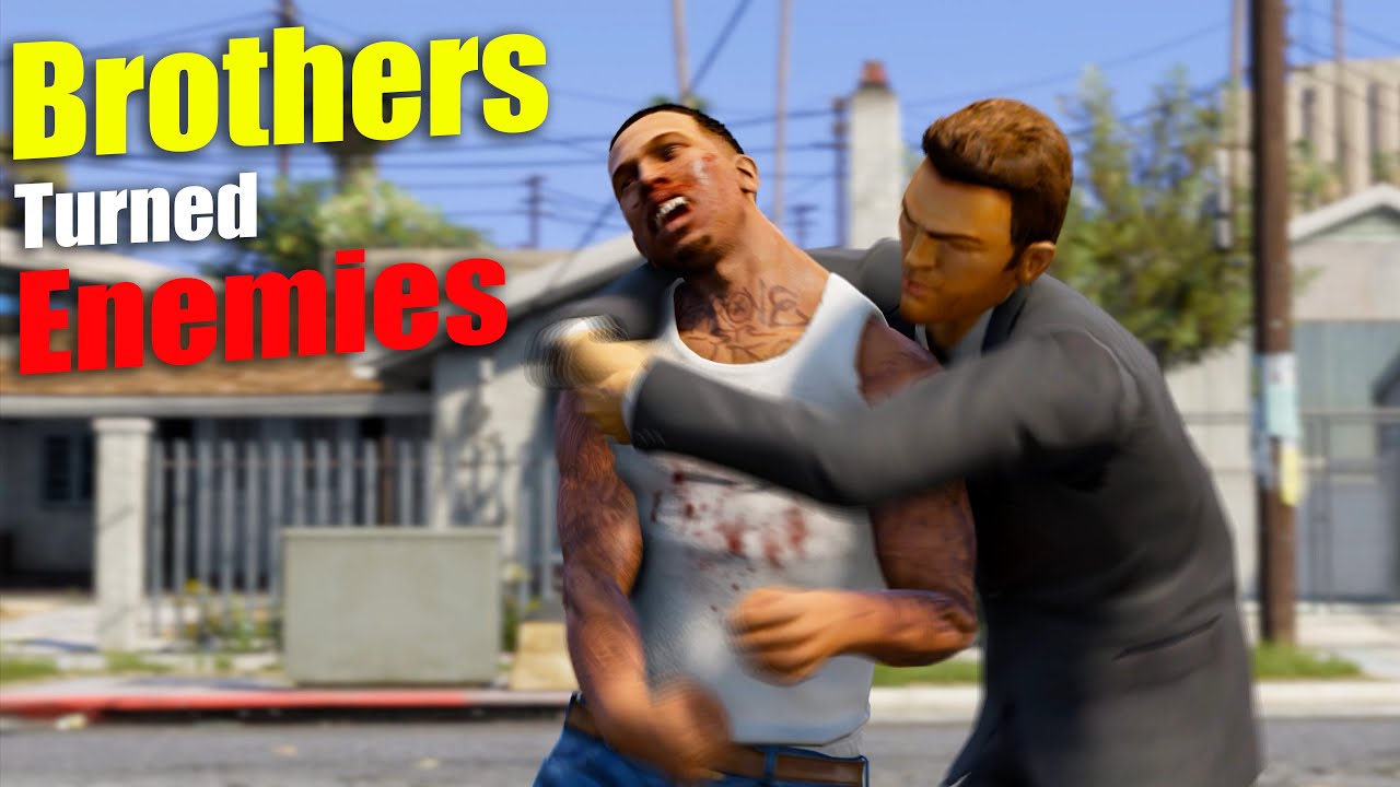 Серия GTA V — Клод нападает на Гроув-стрит! Драка СиДжея и Томми после того, как Свит получает тр...