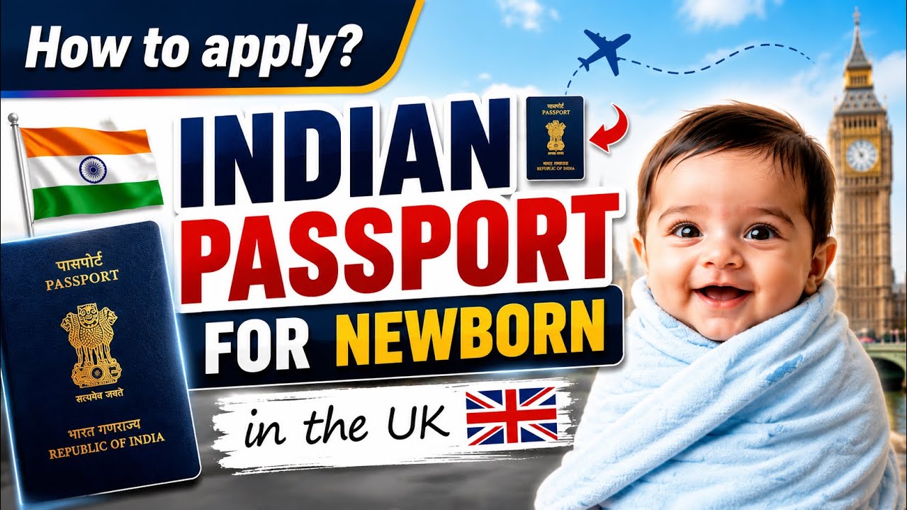 Applying for Indian passport for newborn in the UK|From October 2025