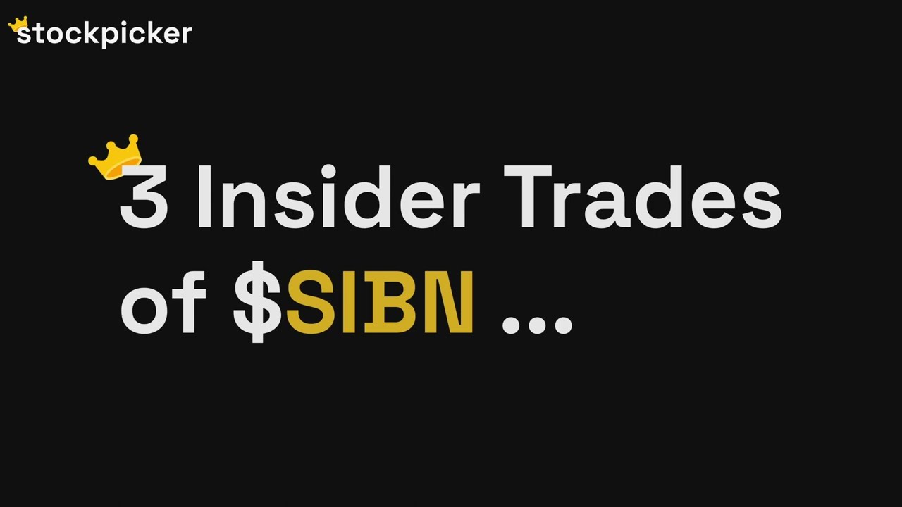 Insider Trading Alert.... $SIBN