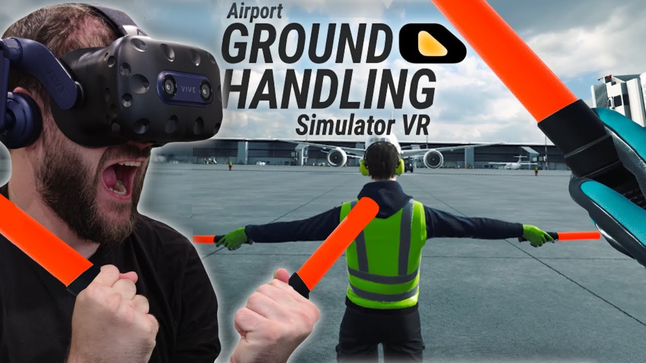 Symulator pracownika na lotnisku - Airport Ground Handling Simulator VR (HTC VIVE VR)