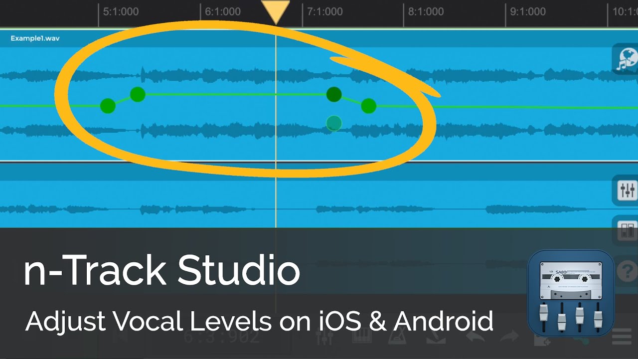 Adjust Vocal Levels (Vocal Riding) on iOS & Android | n-Track Studio