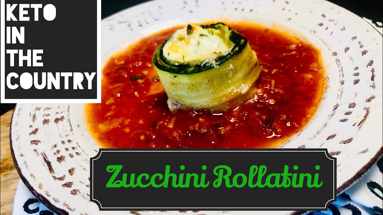 Keto In The Country: Cheesey Zucchini Rollatini (vegetarian friendly!)
