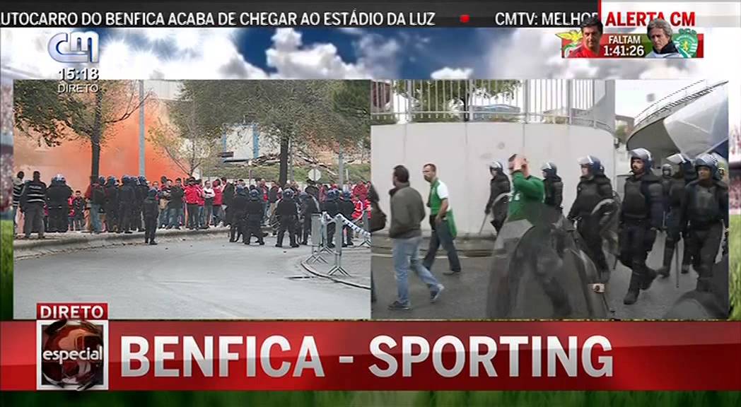 Chegada das Claques do Sporting ao Estádio da Luz
