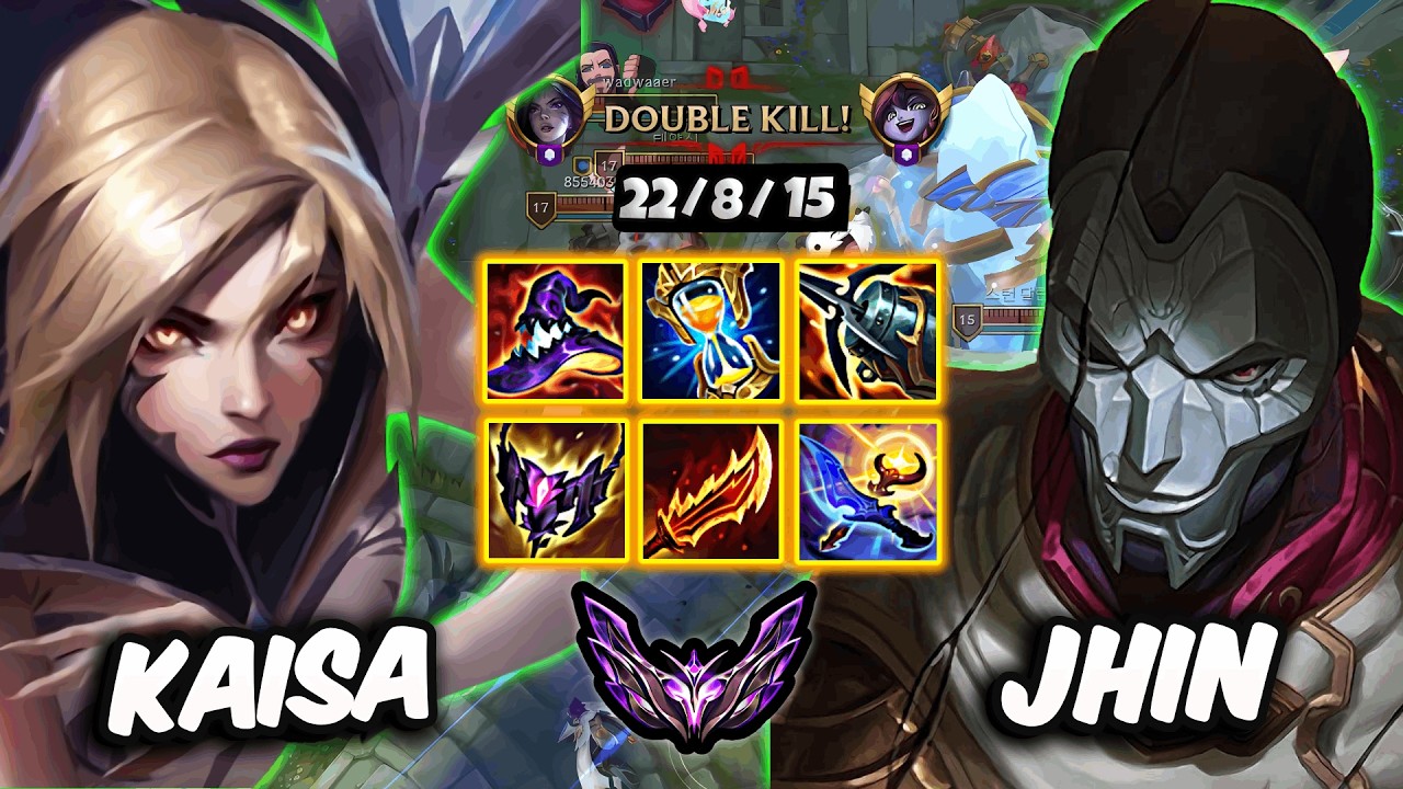 Kaisa vs Jhin ADC ( 83% WINRATE ) Patch 26.5 Korea Master | 22/8/15