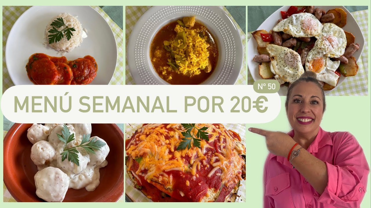 ✅Menú SEMANAL Fácil, Barato y Rápido #50 OS ENSEÑO LA COMPRA.