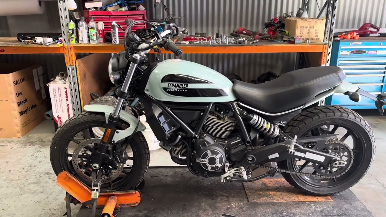 Ducati scrambler 400 2021 test run for parts dismantle salvage walk around exhaust sound