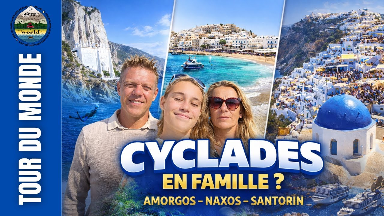 Voyage dans les Cyclades | Amorgos, Naxos & Santorin en Famille (Épisode 7)