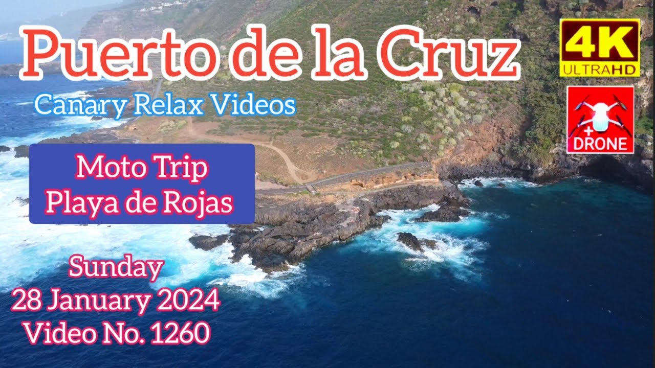 Tenerife 🏝️Puerto de la Cruz - Moto Trip to Costa de El Sauzal 28 January 2024
