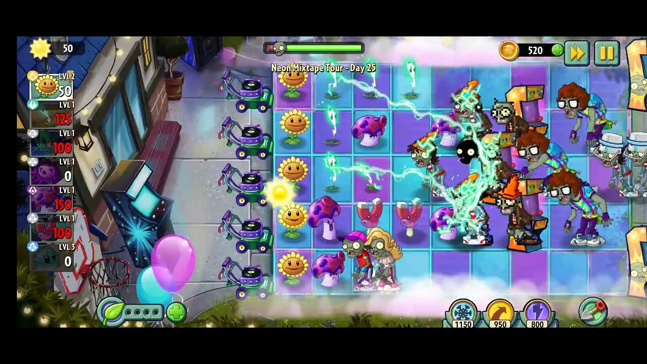 plants vs zombies 2 neon mixtape day 25 |Mobile Game play | 2026