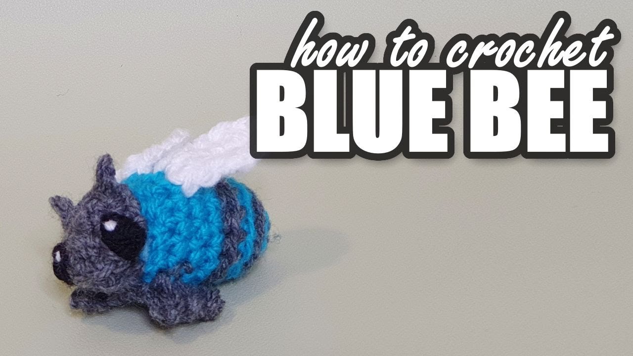 How to crochet a Blue-banded Bee! [No-sew Crochet Pattern]