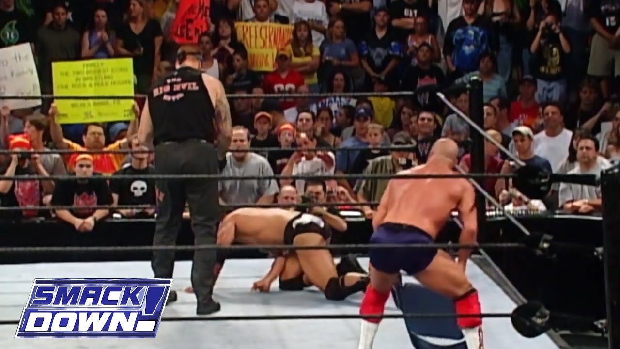 The Rock Vs Kurt Angle w/ The Undertaker Ringside - Part 2