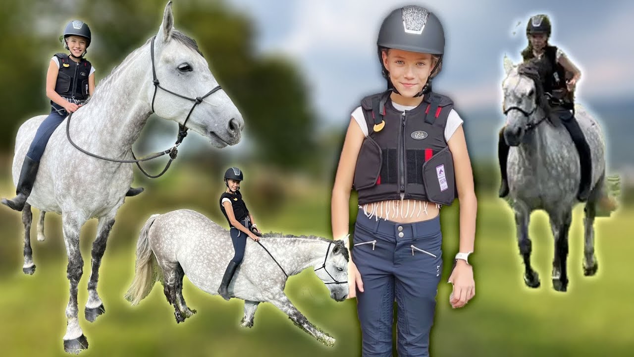 Adélka useděla první nedobrovolný cval, vyjížďka bez sedla