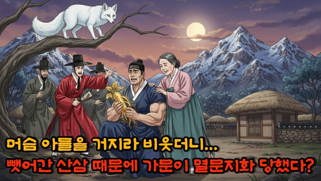 거지 취급하던 산삼을 뺏어간 고을 사또, 사실 그 산삼이 '지옥의 열매'였다면 l 시니어ㅣ야담ㅣ조선시대ㅣ스토리텔링ㅣ만담ㅣ이야기ㅣ권선징악ㅣ인과응보ㅣ설화ㅣ수면이야기ㅣ고전ㅣ수면