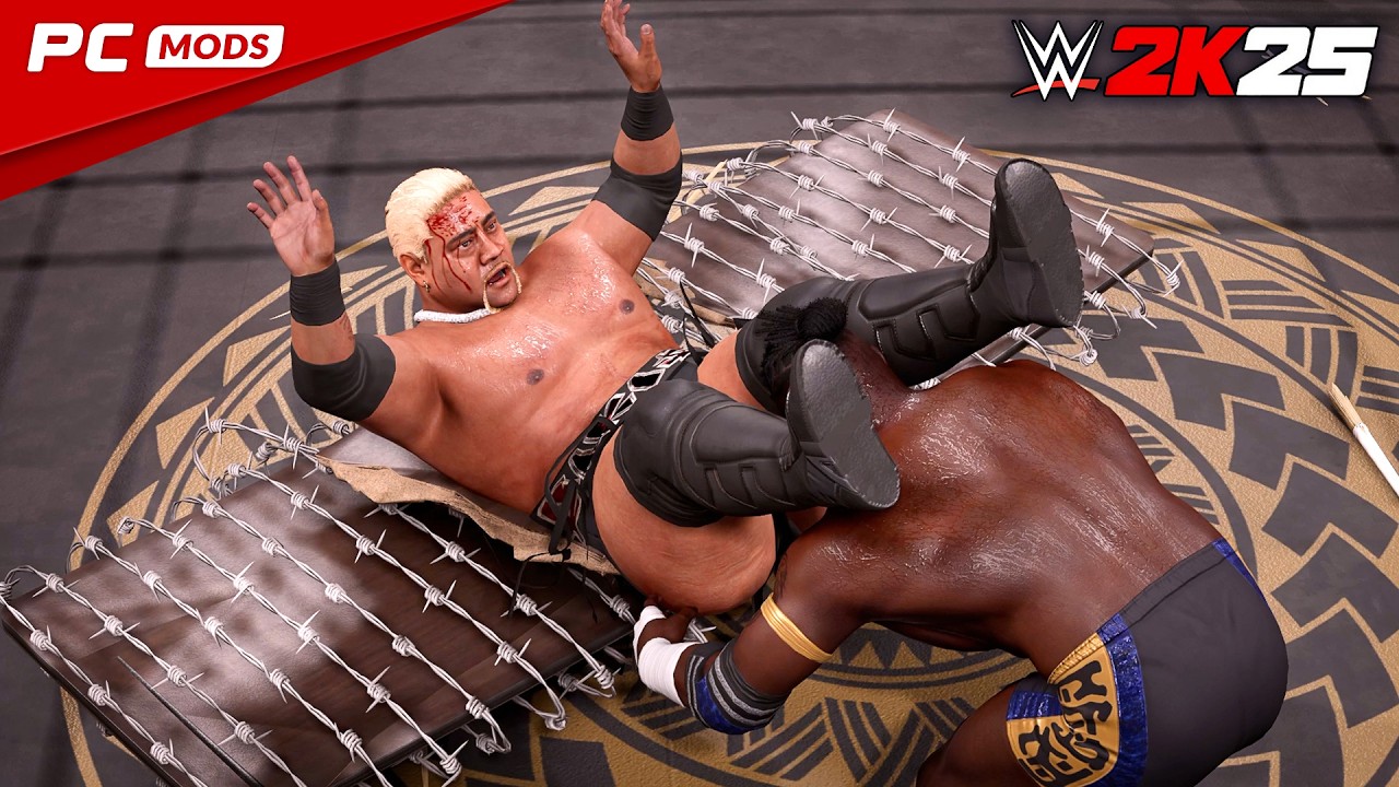 СМЕРТЕЛЬНОЕ СТОЛКНОВЕНИЕ! 🤯 Рикиши против Оба Феми - МАТЧ ЖЕЛЕЗНОГО ЧЕЛОВЕКА (WWE 2K25 PC Mods Ga...